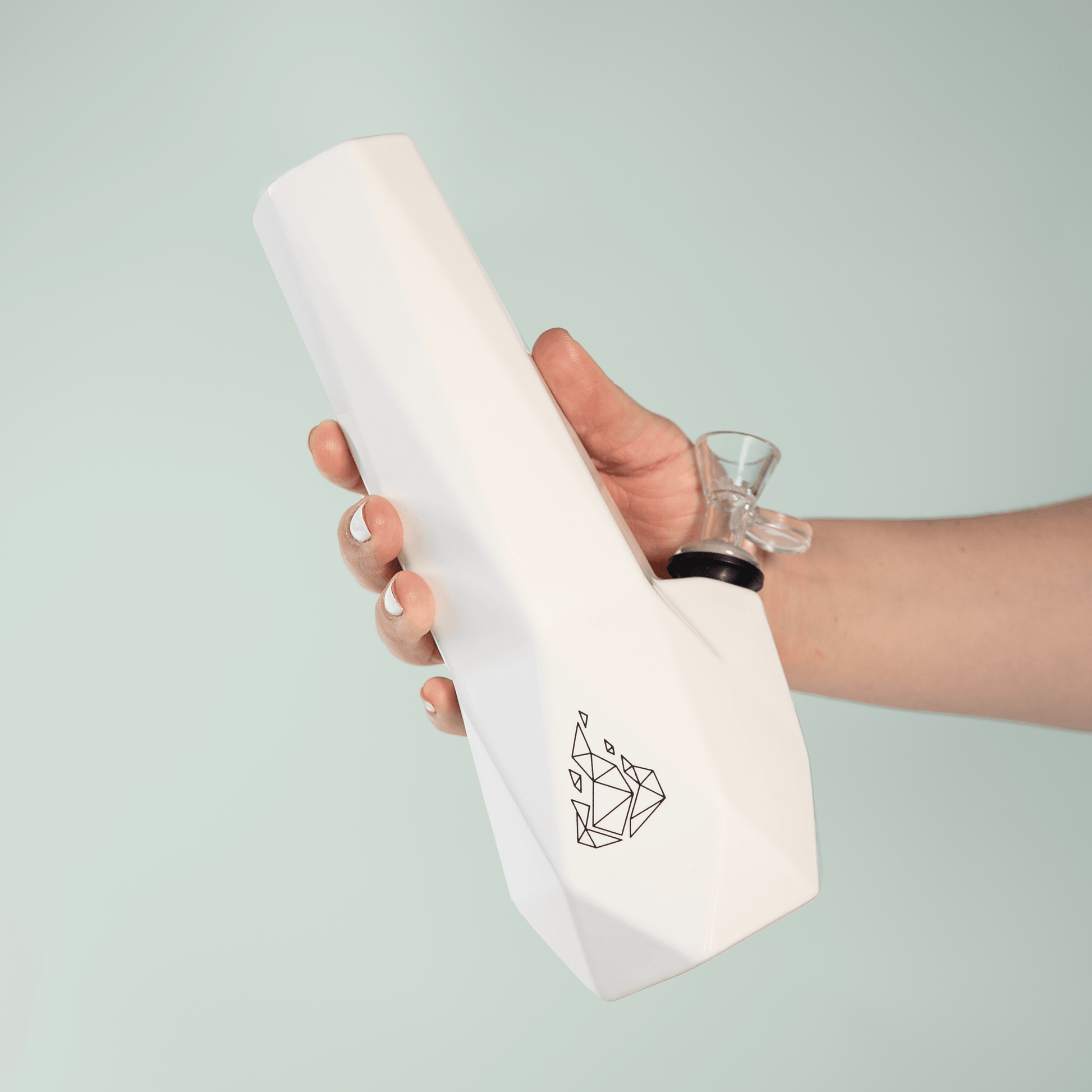 Hexagon Bong BRNT Designs White 