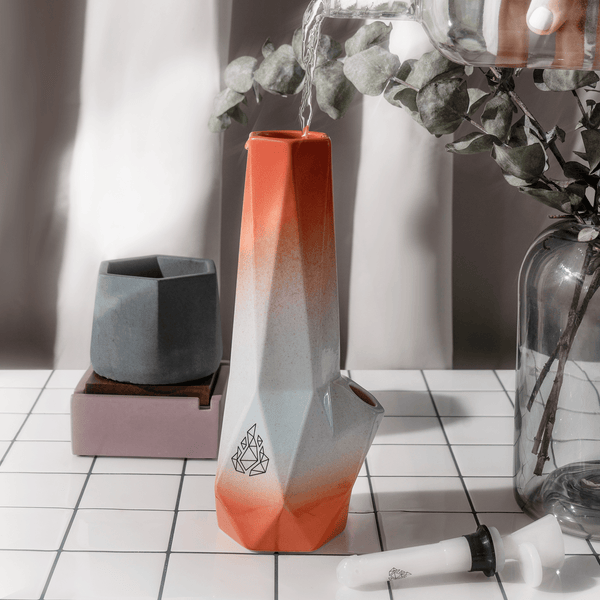 Hexagon, Peach Haze Bong BRNT Designs 